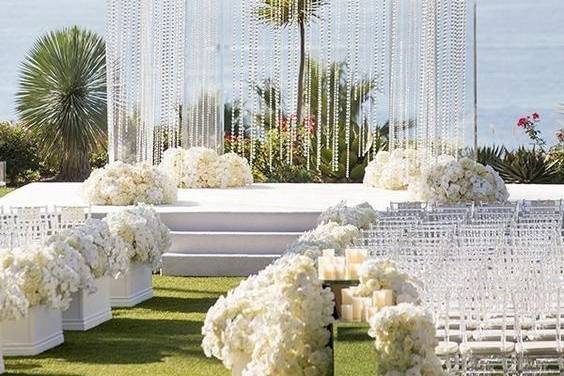 Acrylic chuppah rental