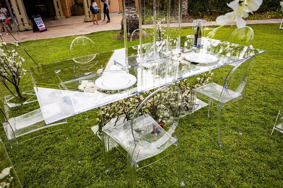 Plexi Cube Clear, Miami Event Tables