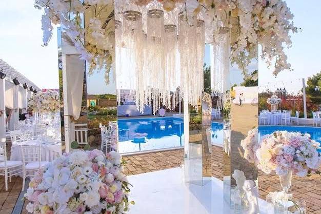 Mirrored Acrylic Chuppah