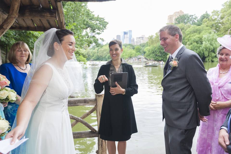 Wedding by the lake