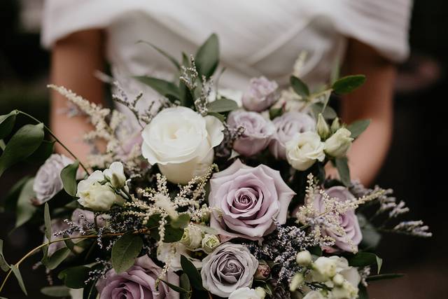 Lavender and white bouquet