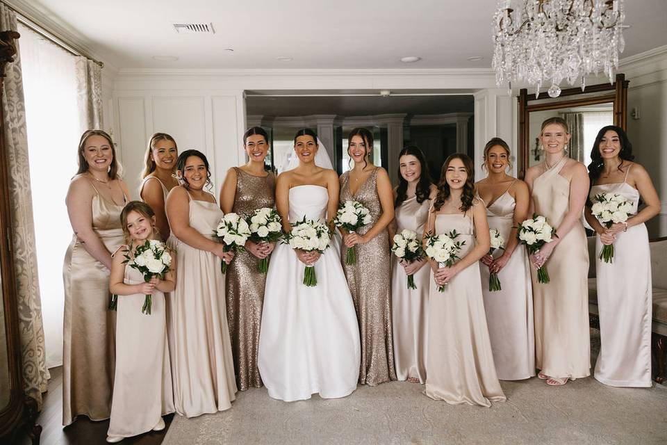 Large Bridal Party Glam