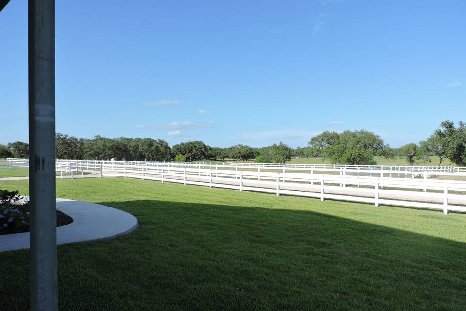 side of Event Center yard