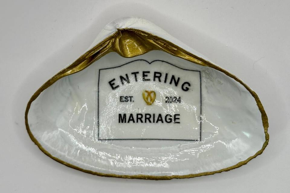 Entering Marriage Jewelry Tray