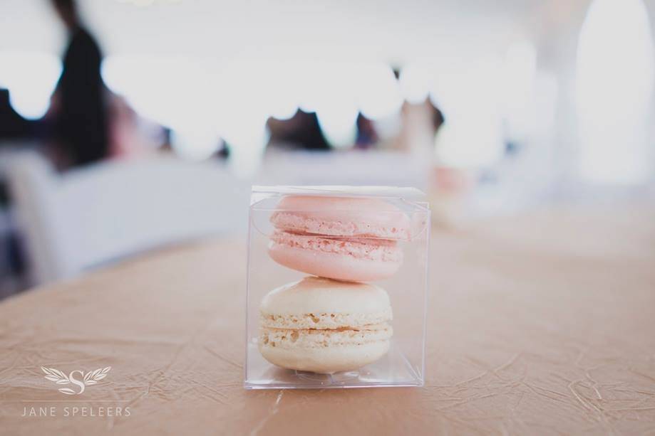 Seattle macarons favor at modern Wedding