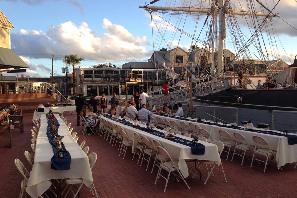 Tall ship elissa catering