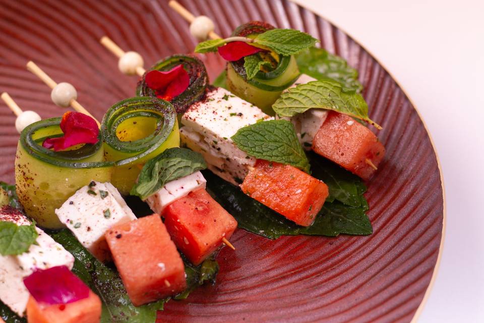 Watermelon & Feta Skewers