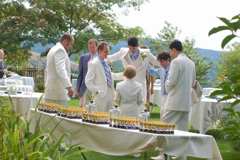 Groom and groomsmen