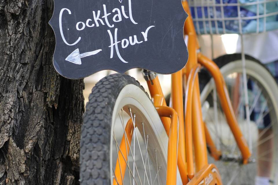Cocktail hour sign