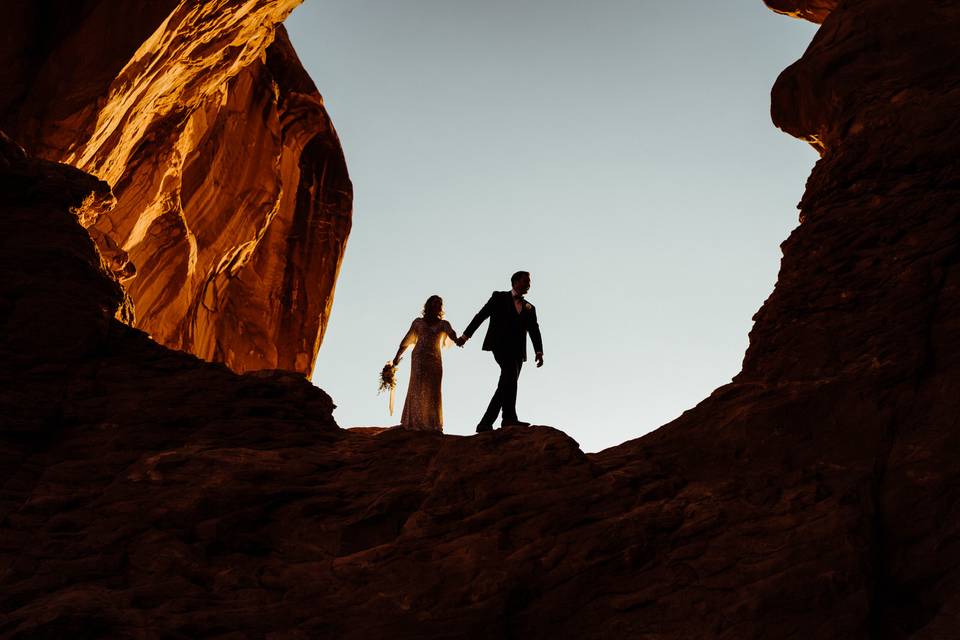 Arches Adventure Elopement UT