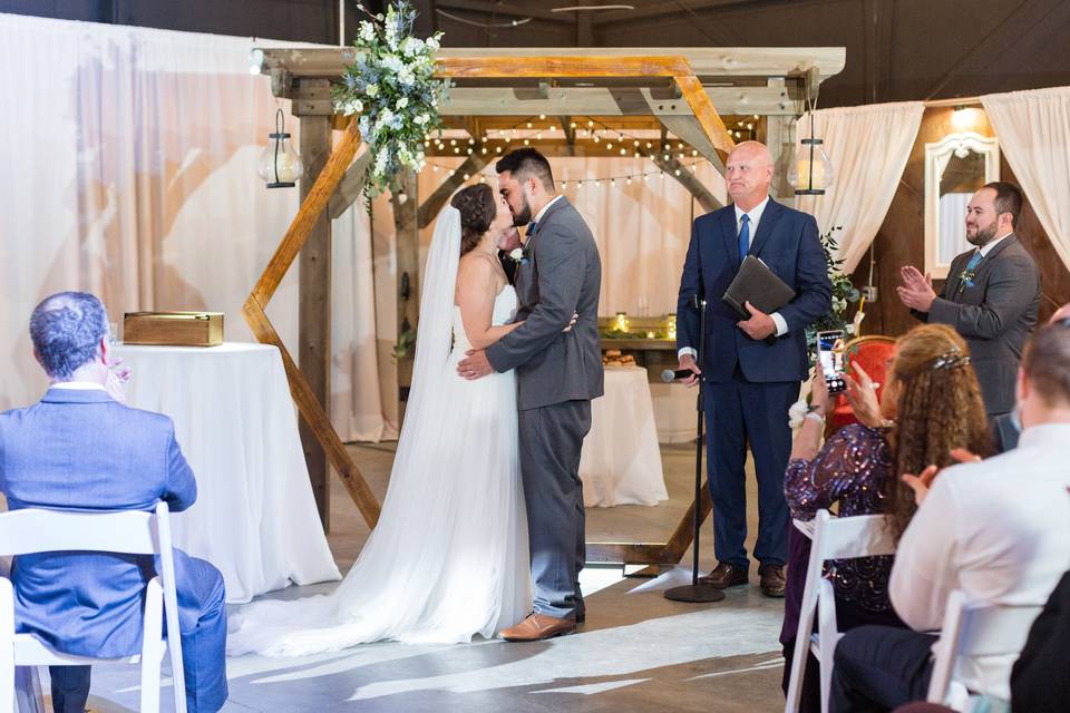 Beautiful ceremony inside