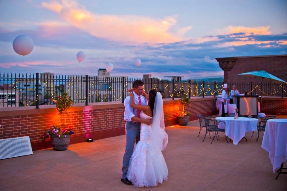 Sundeck First Dance at Sunset