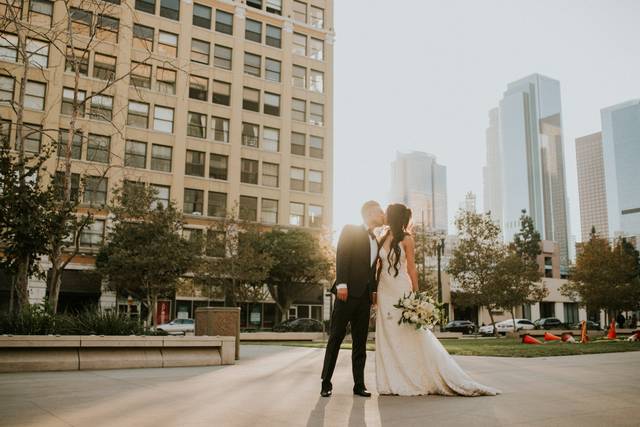 Downtown Los Angeles at golden hour