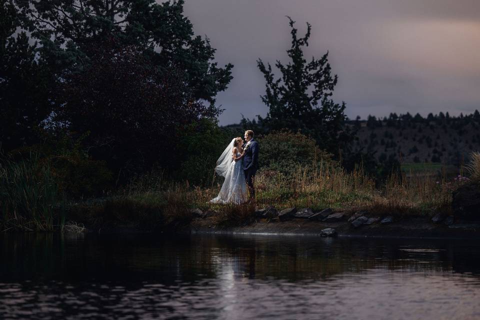 Evening by the Pond