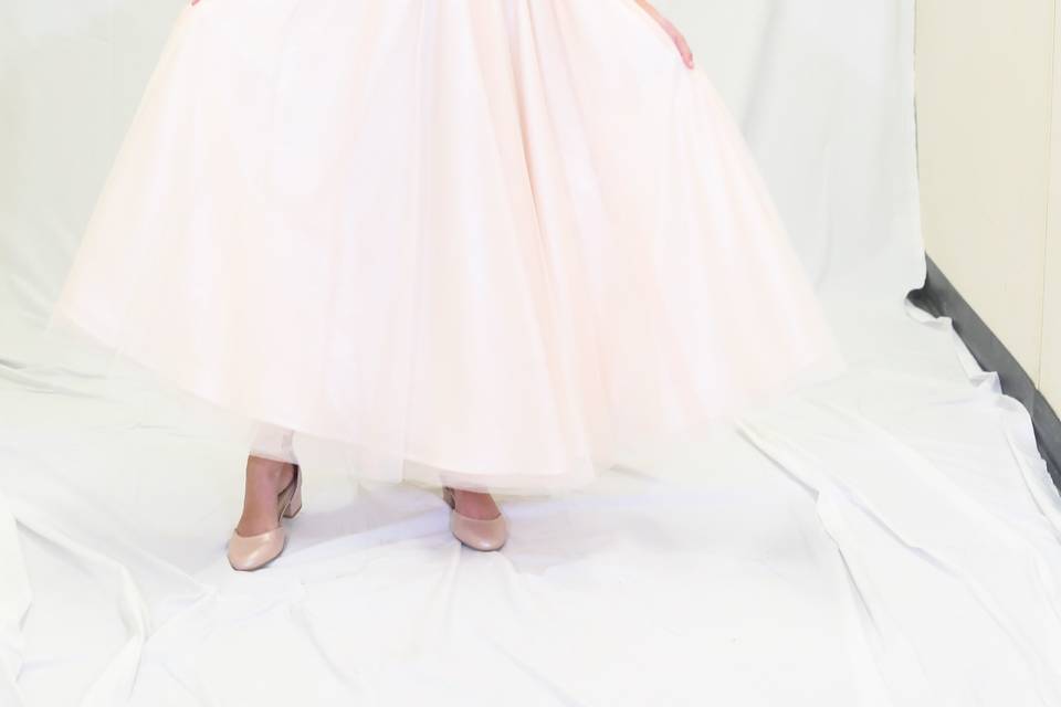 Peach Flowergirl Dress