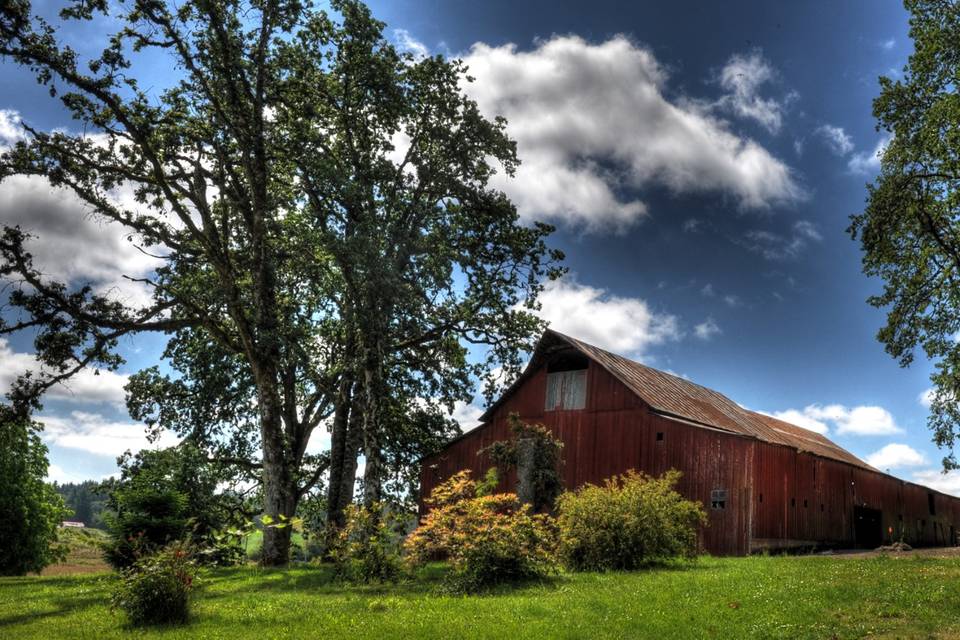 Barn by the farmhouse