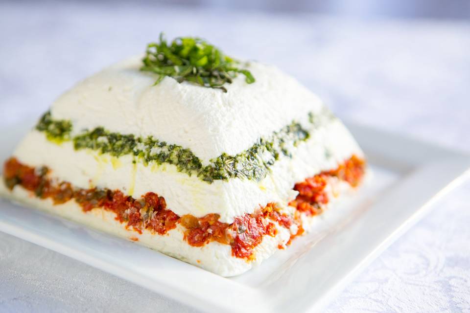 Pesto and S.D. tomato cheese