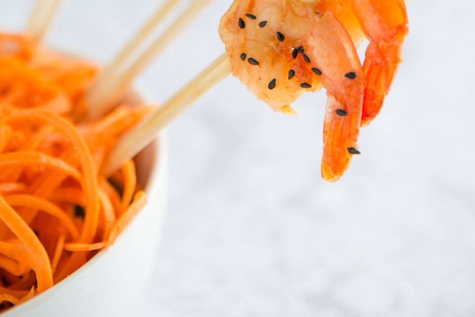 Prawn skewers Chop Stick