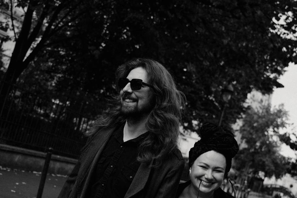 A candid city moment capturing