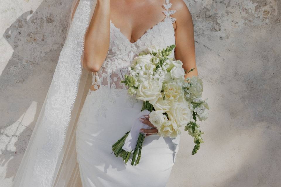 Bridal portrait capturing eleg