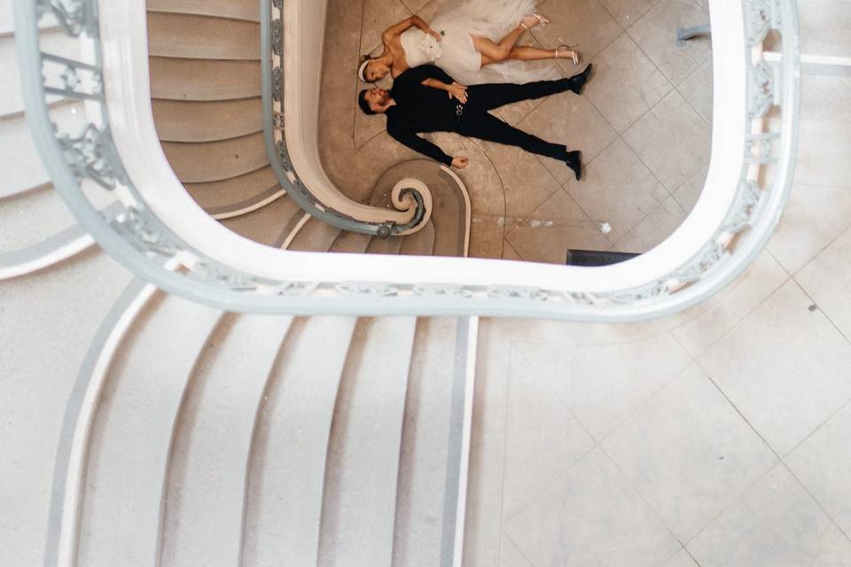 A unique overhead perspective