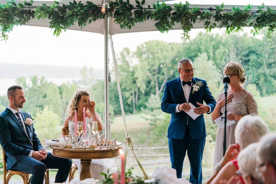 Sweetheart Table Toast