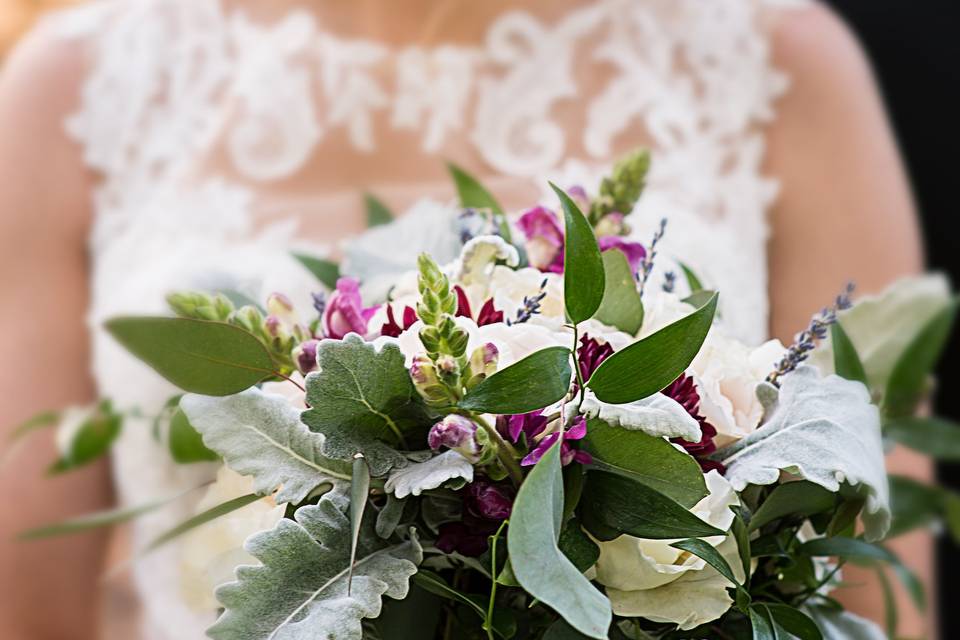 Close-up of the bouquet