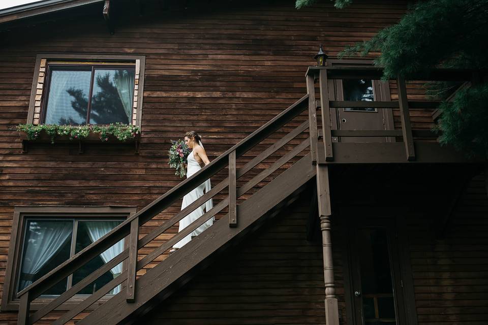 Staircase from Bridal Suite