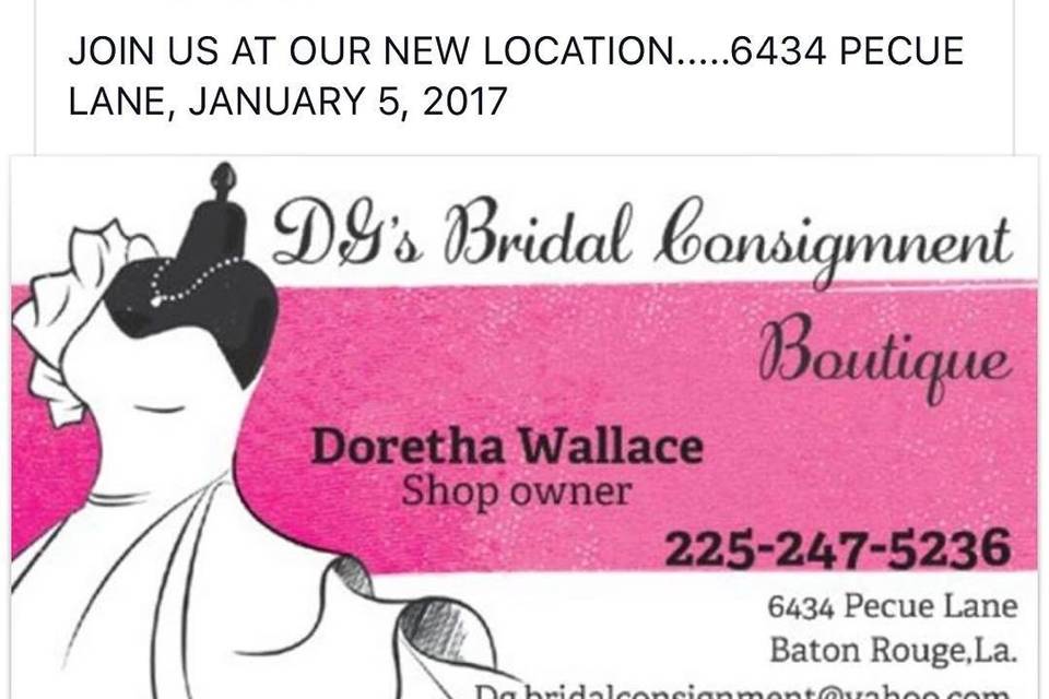 DG's Bridal and Formal Consignment
