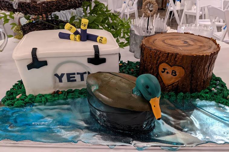 Duck hunting groom cake