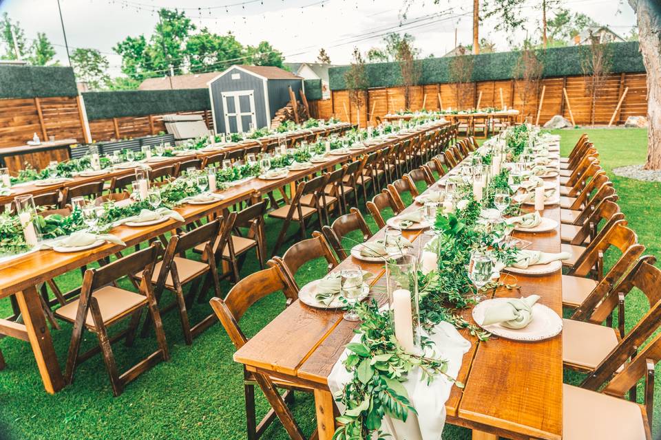 Farm Tables for rental