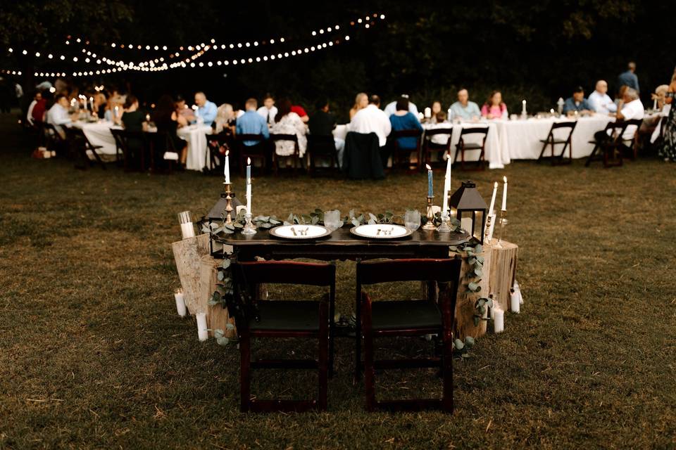 Evening Bride/Groom Table