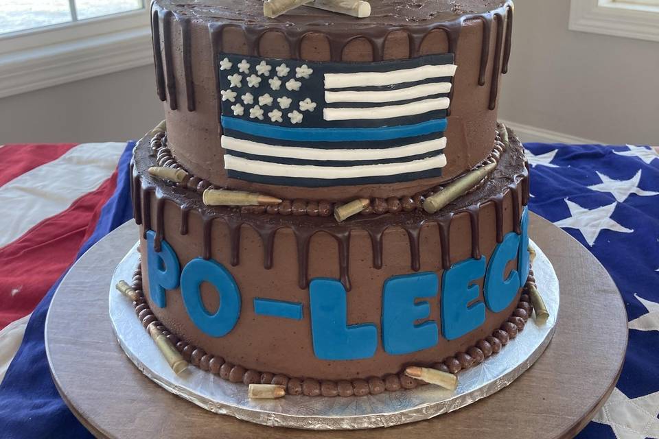 Police Grooms Cake