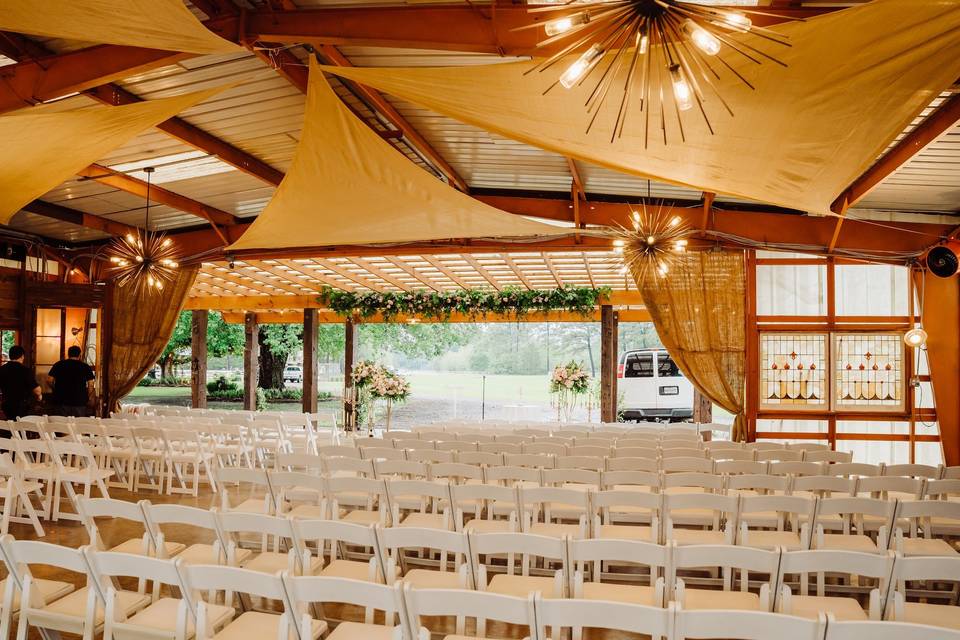 Pavilion ceremony seating