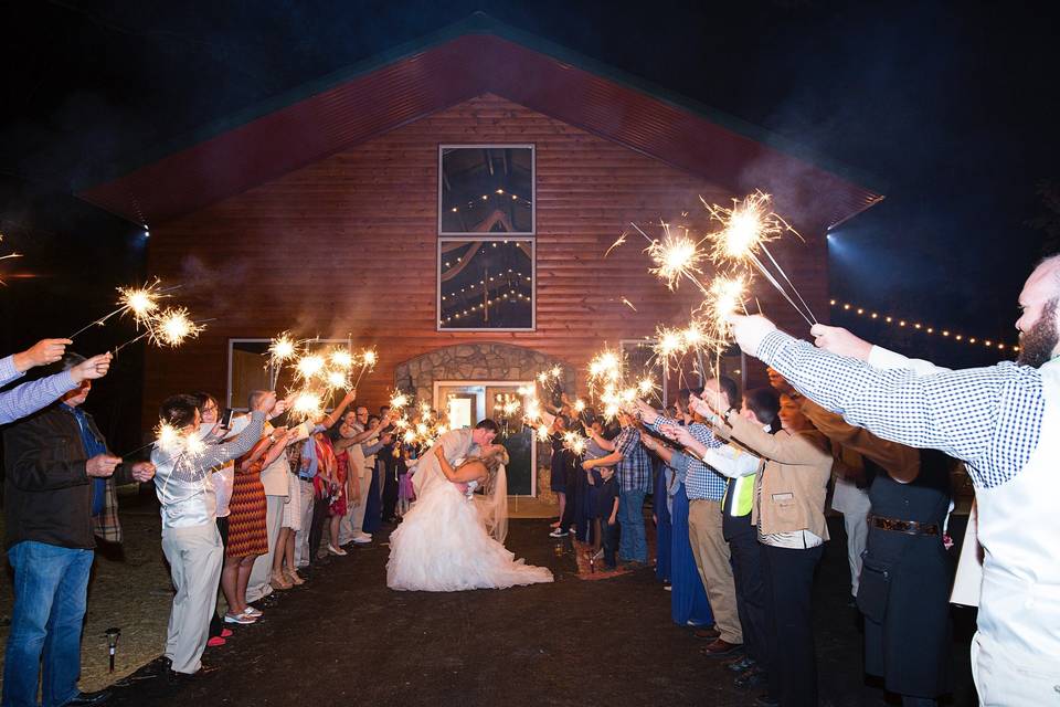 Who wouldn't want a grand sparkler exit with a gorgeous backdrop?! WOW your guests with this ending statement to a spectacular day!