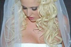 Platinum blonde curls