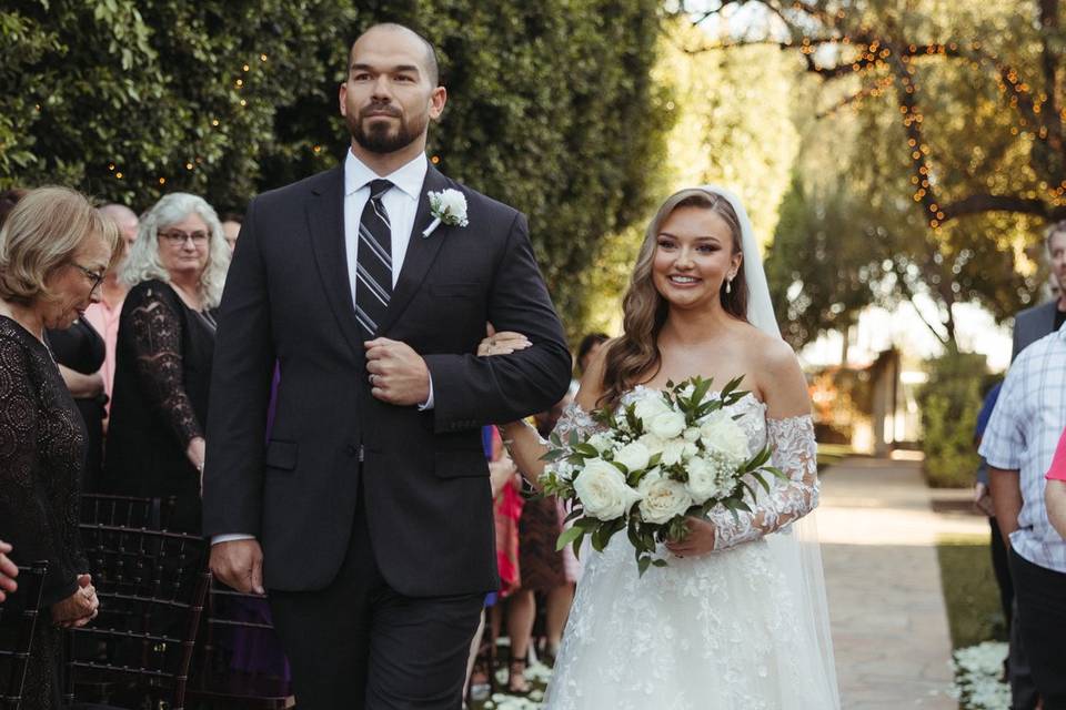 Walking down the aisle