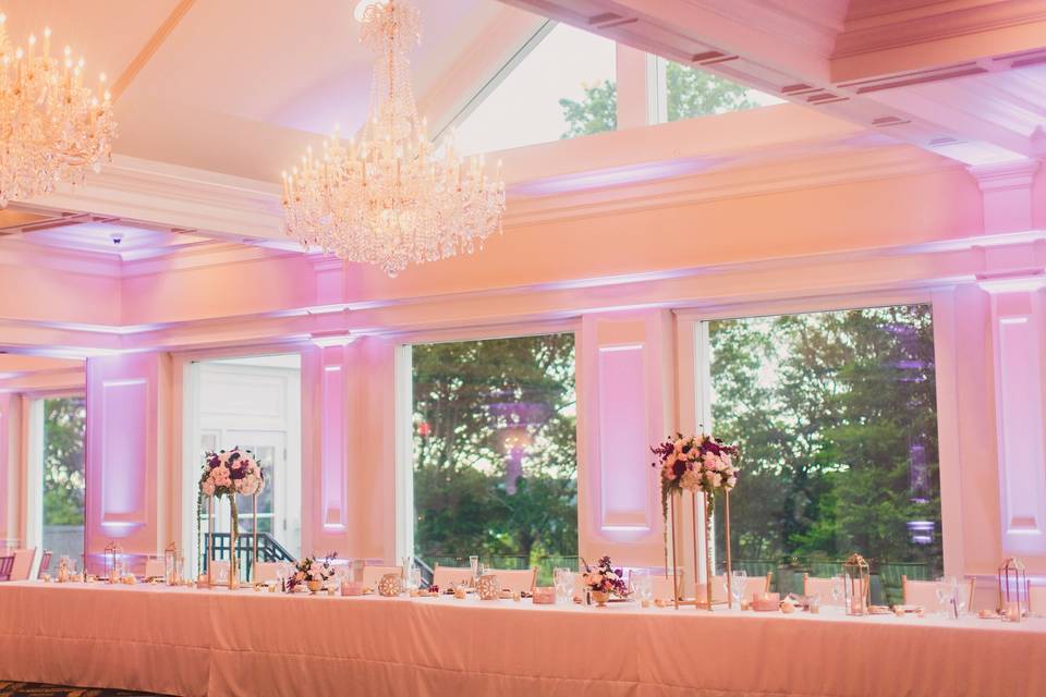 Ballroom head table