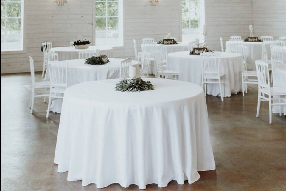 Wedding reception area