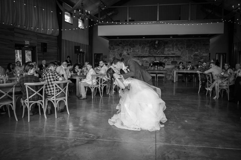 Dip during first dance