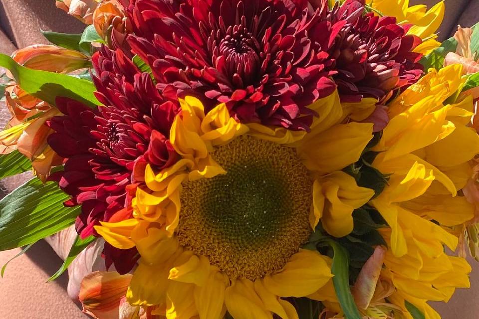 Cascading Sunflower Bouquet