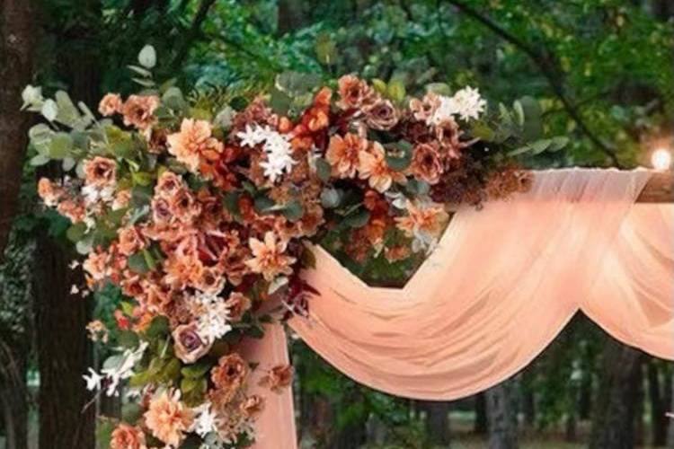 Silk Floral Wedding Arch