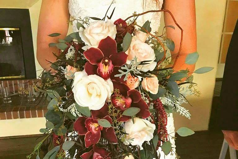 Cascading Bridal Bouquet