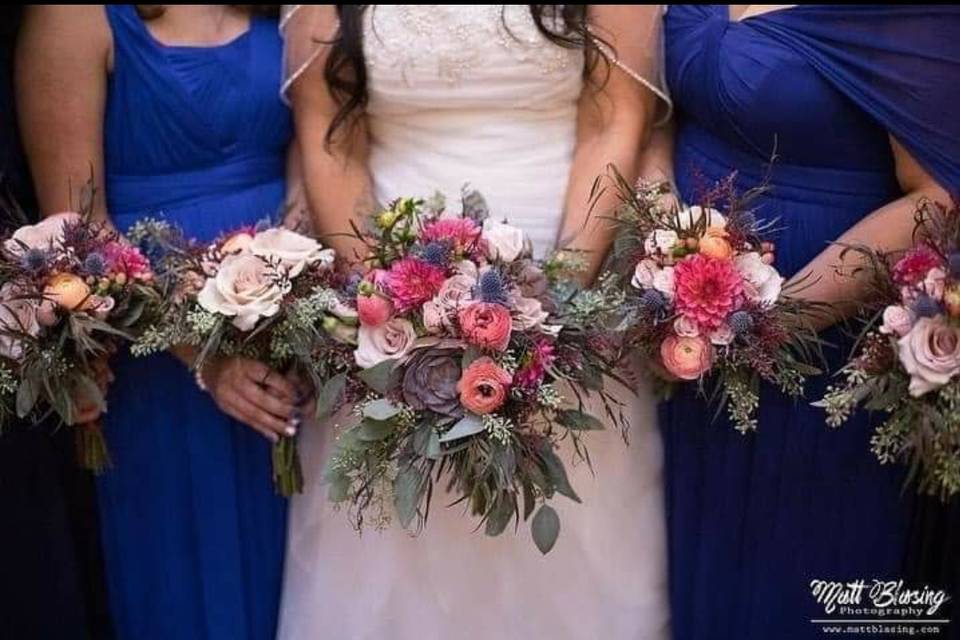 Bridal party flowers