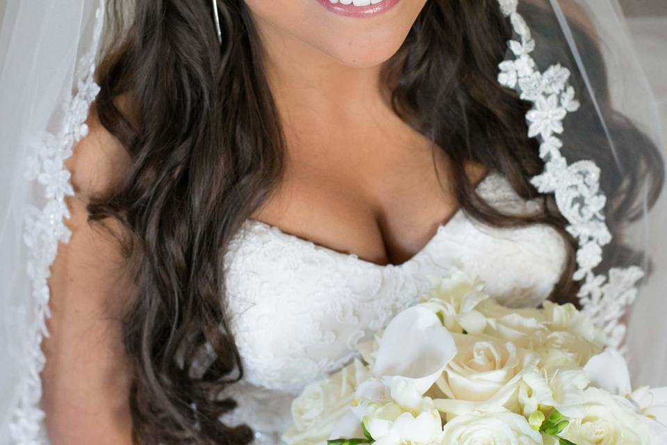 Smiling bride