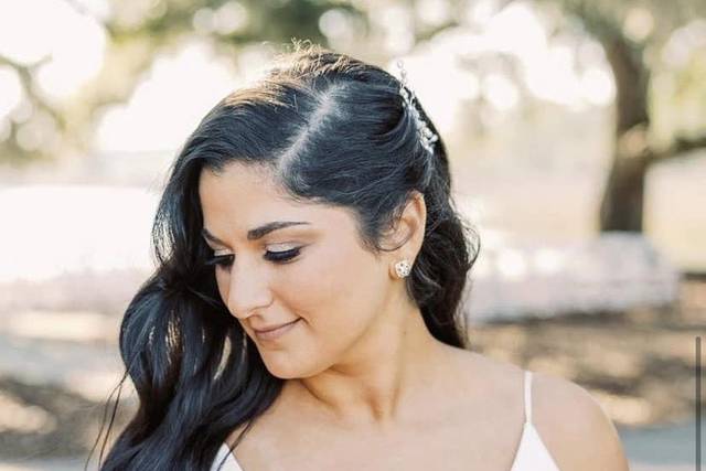 Bride on her wedding day