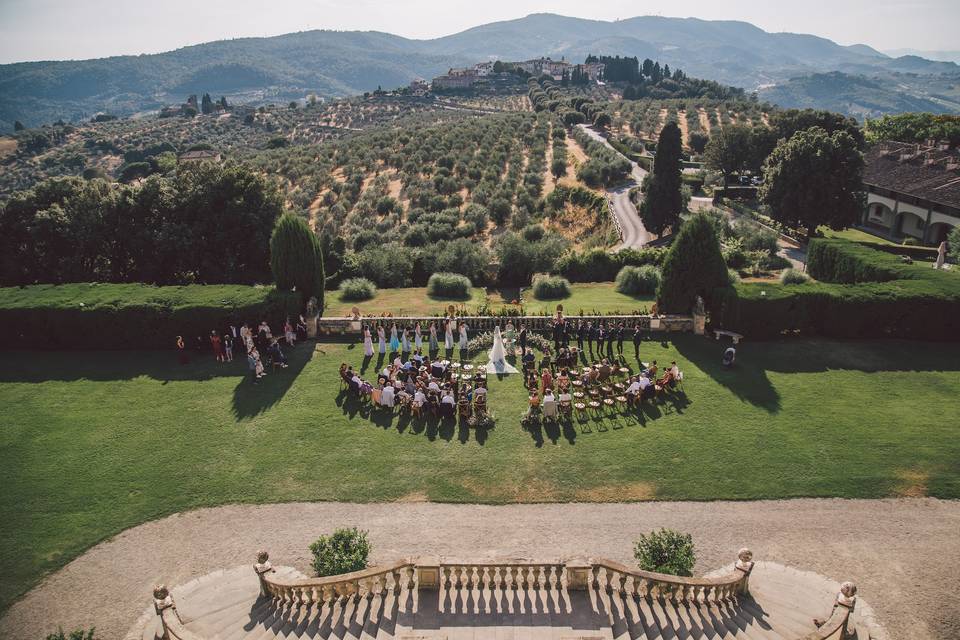 Florentine villa wedding