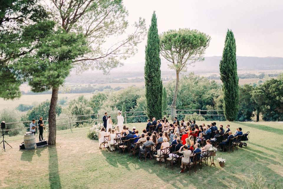 Wedding Ceremony with a view