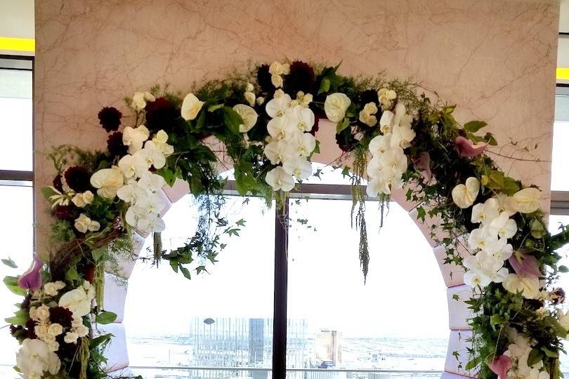 Circular Floral Arch Design