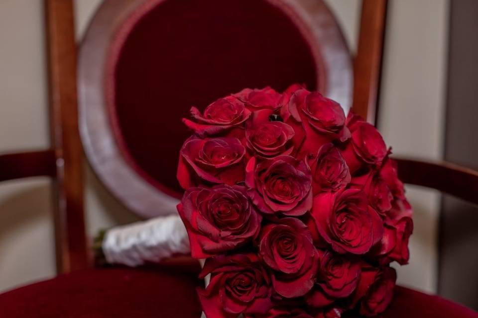 Red Rose Bridal Bouquet